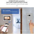 4 unités d&#39;appartement système de moniteur d&#39;interphone vidéo réseau ip panneau extérieur videocitofono cablato